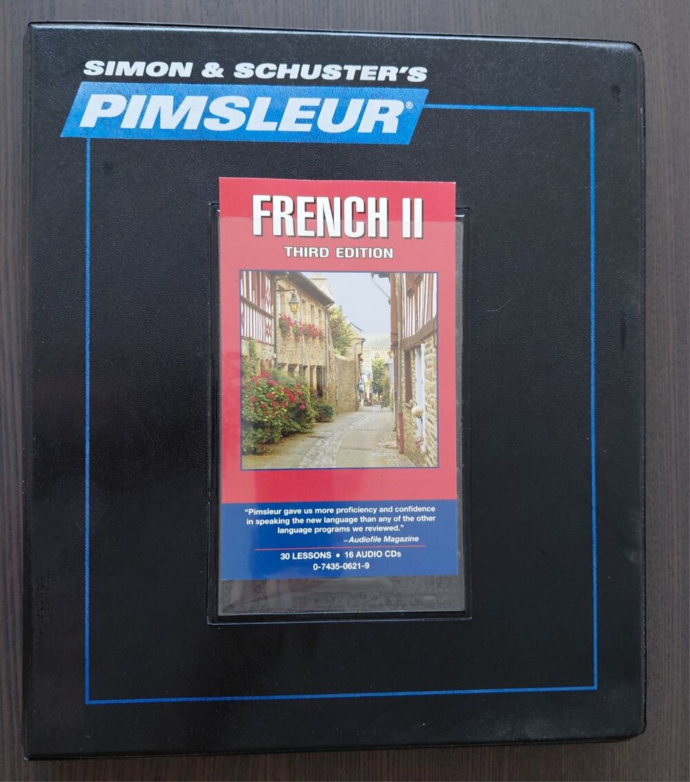 Simon & Schuster Pimsleur French II Third Edition Intermediate 16 CDs